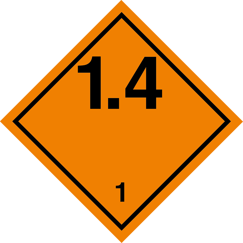 Gefahrgutaufkleber Klasse 1.4