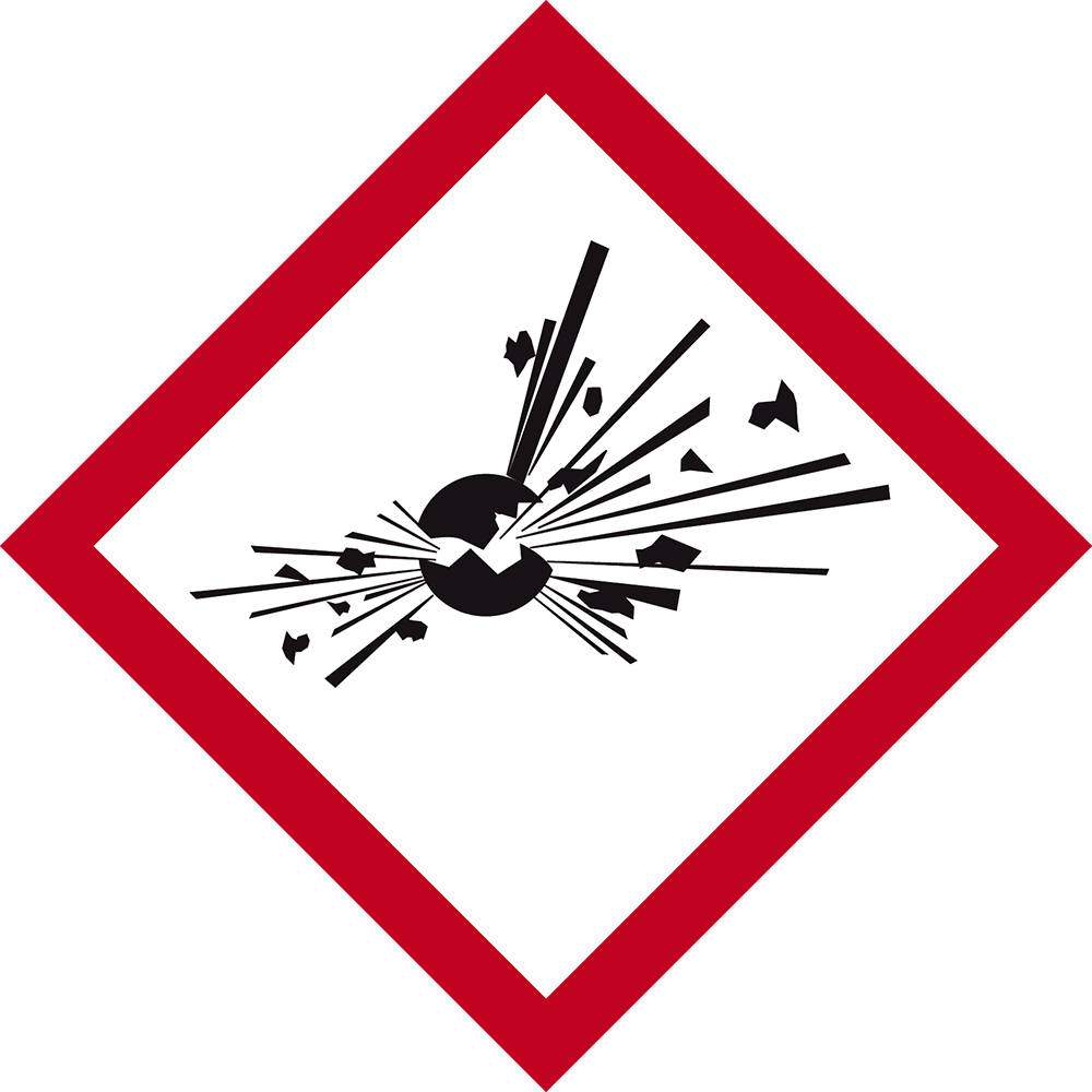 GHS Symbol 01 – Explodierende Bombe