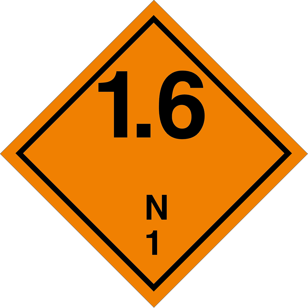 Gefahrgutaufkleber Klasse 1.6N